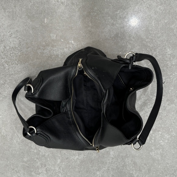 Coach black leather shoulder bag - Picture 3 of 7